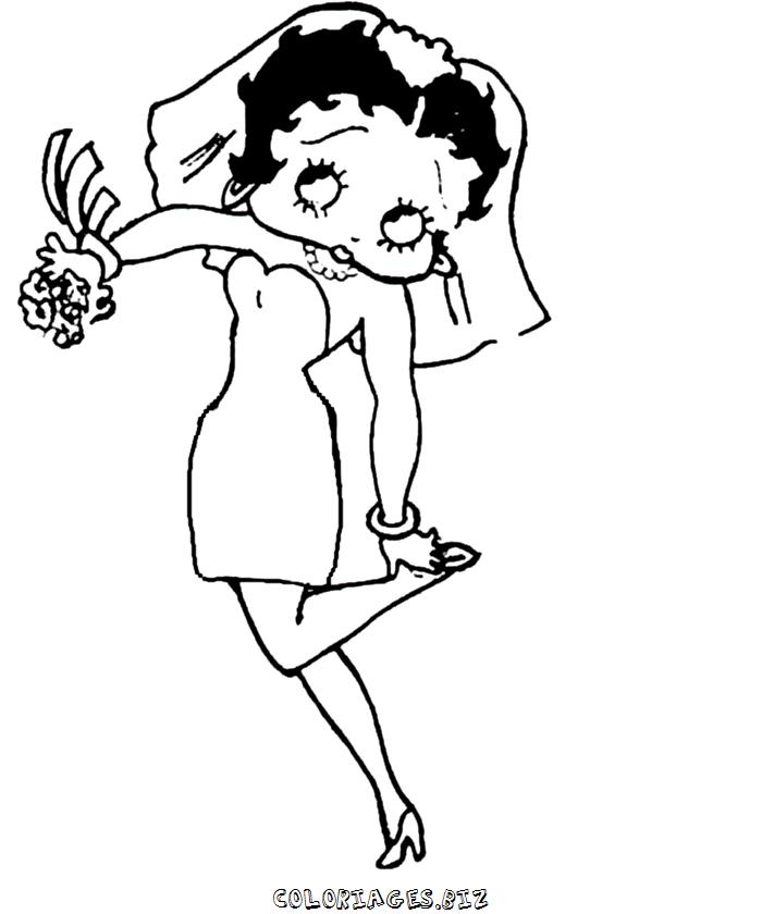 Disegno da colorare: Betty Boop (Cartoni animati) #26058 - Pagine da Colorare Stampabili Gratuite