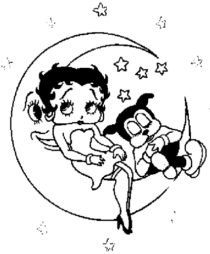 Disegno da colorare: Betty Boop (Cartoni animati) #26059 - Pagine da Colorare Stampabili Gratuite