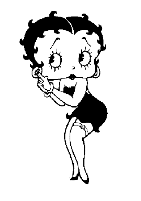 Disegno da colorare: Betty Boop (Cartoni animati) #26062 - Pagine da Colorare Stampabili Gratuite