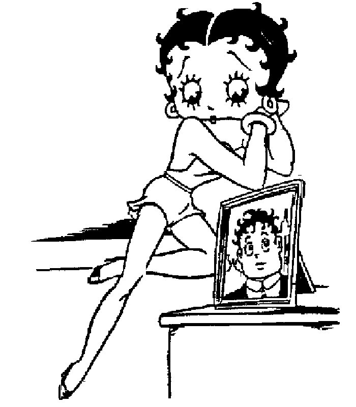 Disegno da colorare: Betty Boop (Cartoni animati) #26082 - Pagine da Colorare Stampabili Gratuite