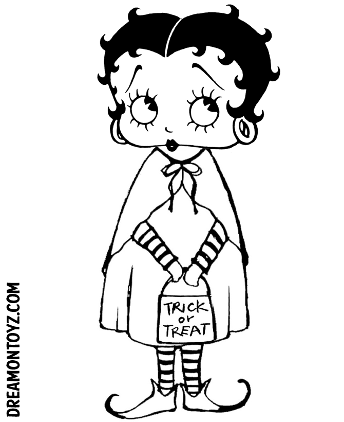 Disegno da colorare: Betty Boop (Cartoni animati) #26086 - Pagine da Colorare Stampabili Gratuite