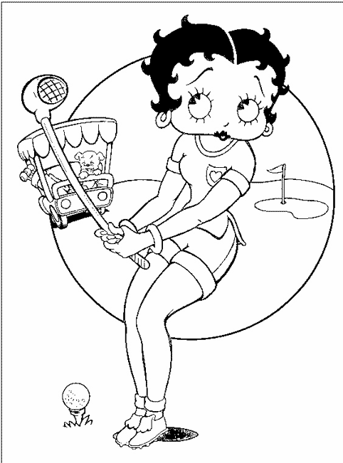 Disegno da colorare: Betty Boop (Cartoni animati) #26107 - Pagine da Colorare Stampabili Gratuite