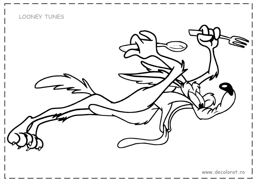 Disegno da colorare: Bip Bip e Coyote (Cartoni animati) #47266 - Pagine da Colorare Stampabili Gratuite