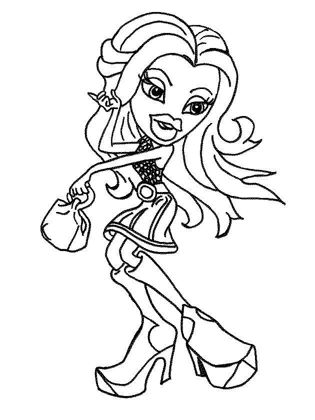 Disegno da colorare: Bratz (Cartoni animati) #32395 - Pagine da Colorare Stampabili Gratuite