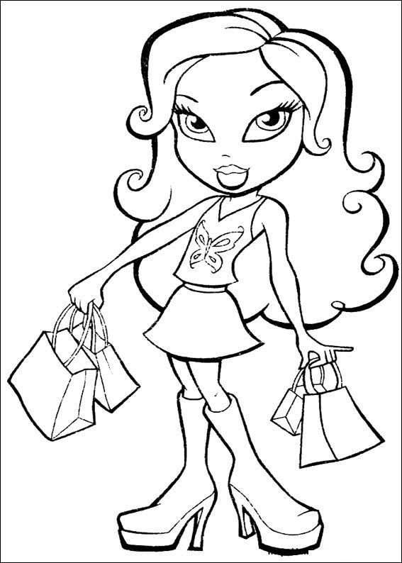 Disegno da colorare: Bratz (Cartoni animati) #32431 - Pagine da Colorare Stampabili Gratuite