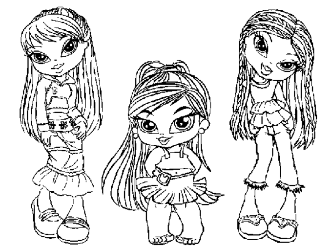 Disegno da colorare: Bratz (Cartoni animati) #32466 - Pagine da Colorare Stampabili Gratuite