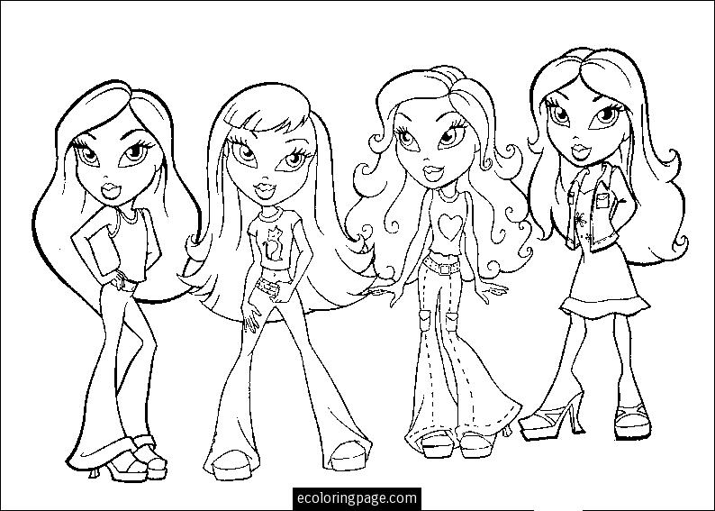 Disegno da colorare: Bratz (Cartoni animati) #32523 - Pagine da Colorare Stampabili Gratuite