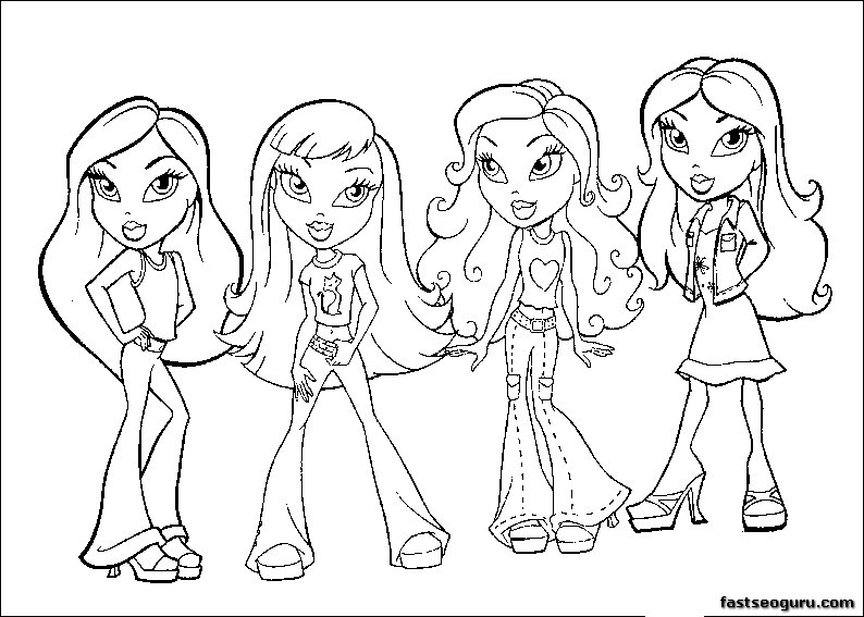 Disegno da colorare: Bratz (Cartoni animati) #32568 - Pagine da Colorare Stampabili Gratuite