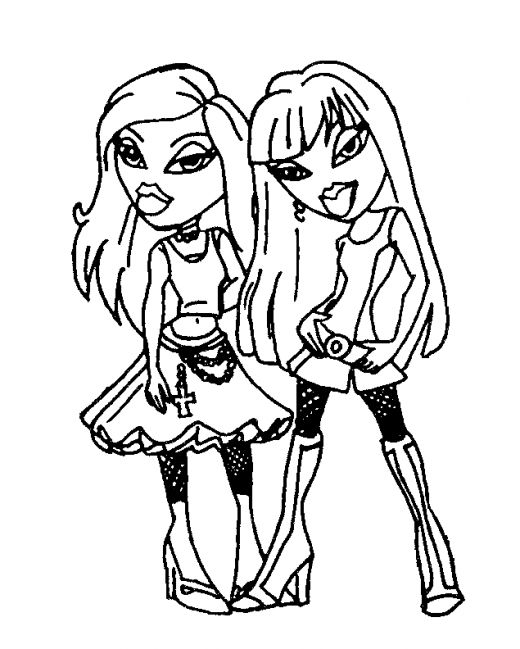 Disegno da colorare: Bratz (Cartoni animati) #32584 - Pagine da Colorare Stampabili Gratuite