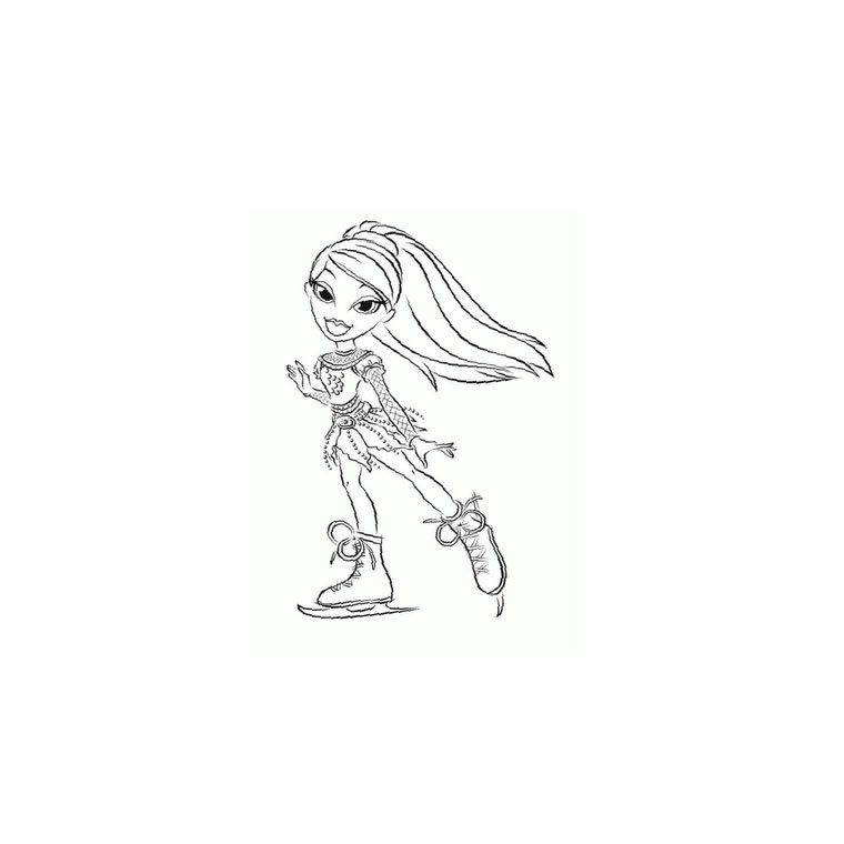 Disegno da colorare: Bratz (Cartoni animati) #32690 - Pagine da Colorare Stampabili Gratuite