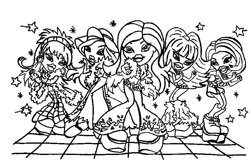 Disegno da colorare: Bratz (Cartoni animati) #32697 - Pagine da Colorare Stampabili Gratuite