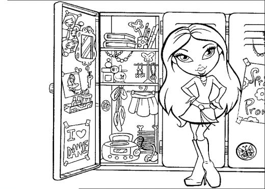 Disegno da colorare: Bratz (Cartoni animati) #32742 - Pagine da Colorare Stampabili Gratuite