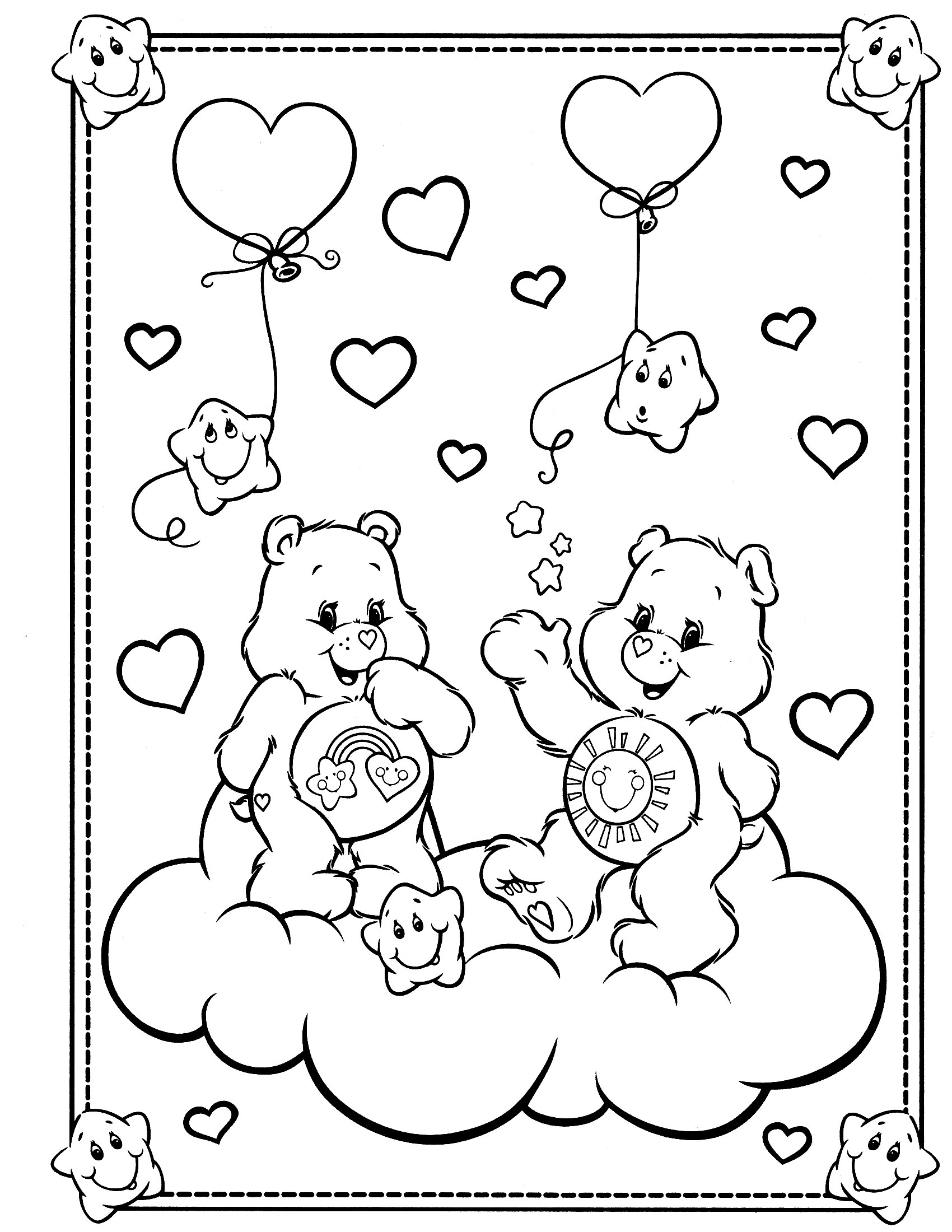 Disegno da colorare: Care Bears / Care Bears (Cartoni animati) #37182 - Pagine da Colorare Stampabili Gratuite