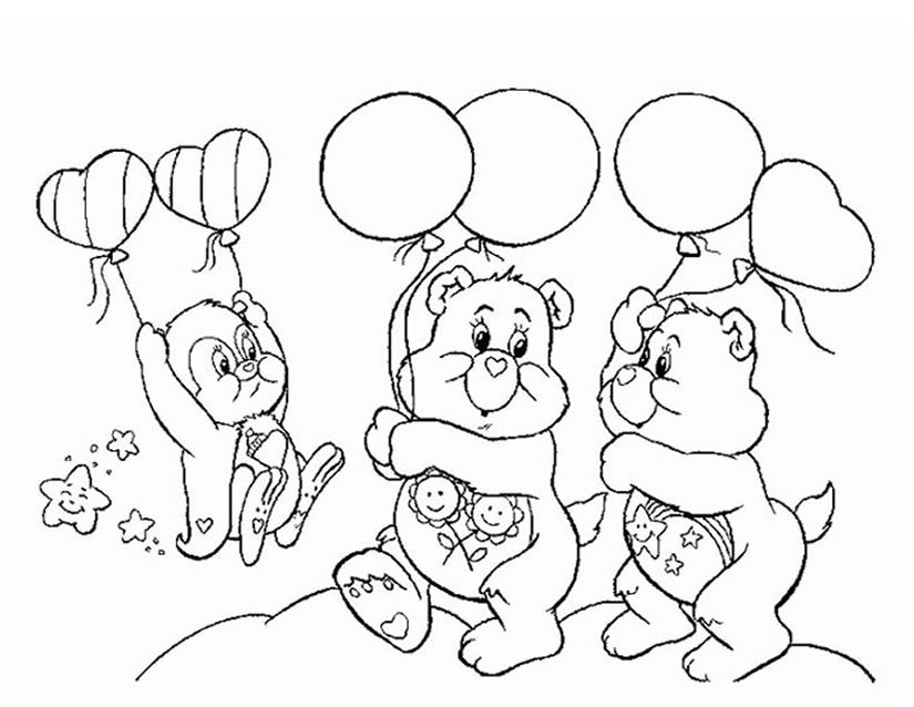 Disegno da colorare: Care Bears / Care Bears (Cartoni animati) #37195 - Pagine da Colorare Stampabili Gratuite