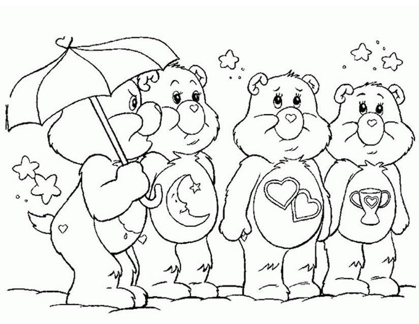 Disegno da colorare: Care Bears / Care Bears (Cartoni animati) #37221 - Pagine da Colorare Stampabili Gratuite