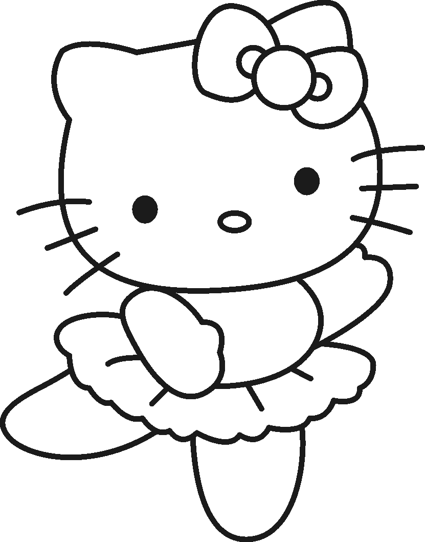 Disegno da colorare: ciao Kitty (Cartoni animati) #36726 - Pagine da Colorare Stampabili Gratuite