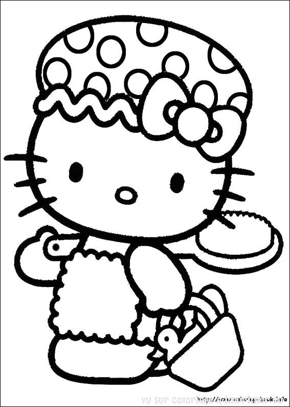 Disegno da colorare: ciao Kitty (Cartoni animati) #36732 - Pagine da Colorare Stampabili Gratuite