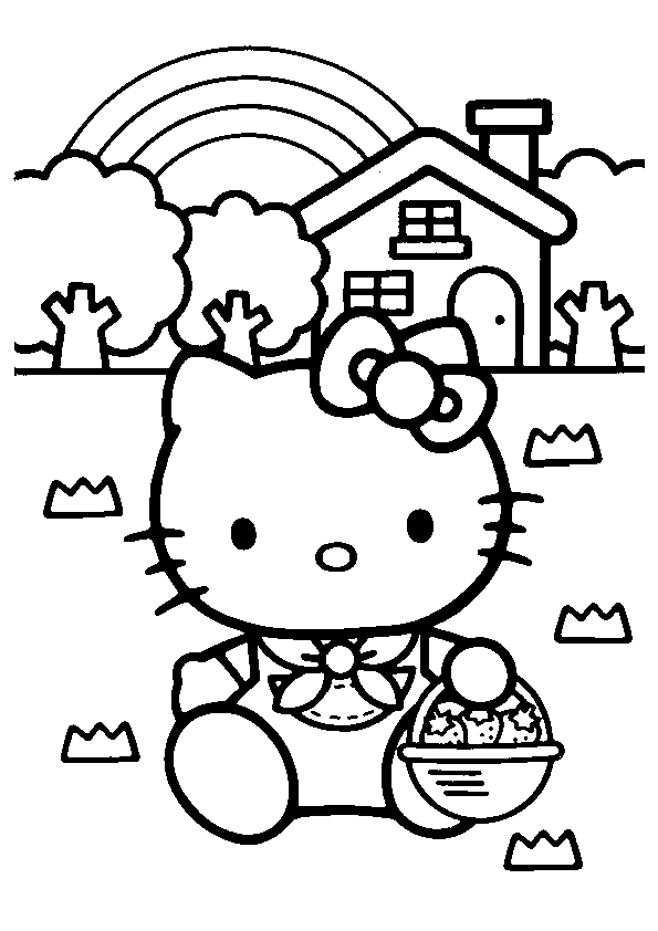 Disegno da colorare: ciao Kitty (Cartoni animati) #36741 - Pagine da Colorare Stampabili Gratuite