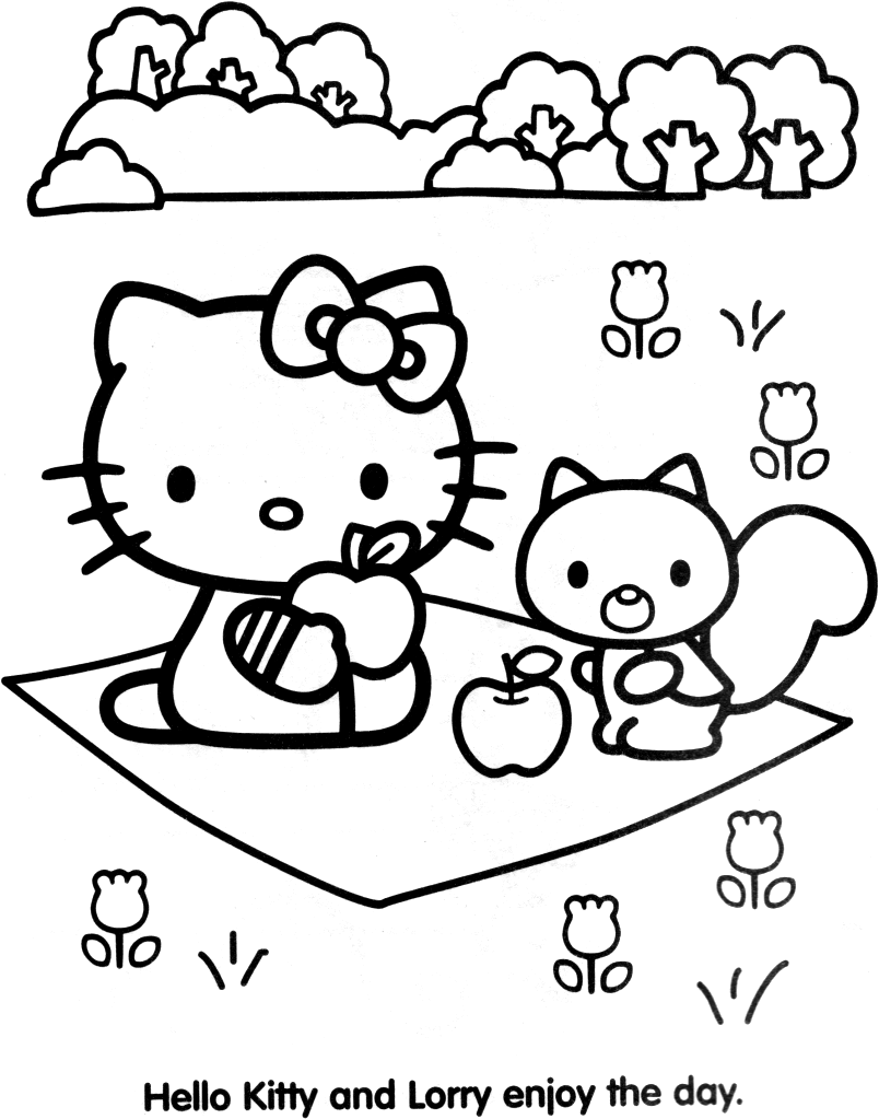 Disegno da colorare: ciao Kitty (Cartoni animati) #36754 - Pagine da Colorare Stampabili Gratuite