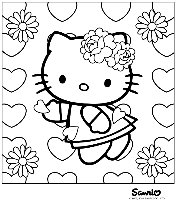 Disegno da colorare: ciao Kitty (Cartoni animati) #36760 - Pagine da Colorare Stampabili Gratuite