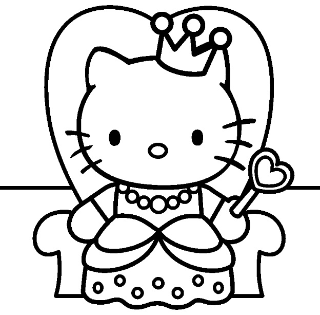 Disegno da colorare: ciao Kitty (Cartoni animati) #36772 - Pagine da Colorare Stampabili Gratuite