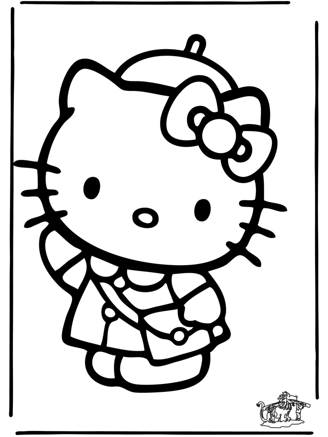 Disegno da colorare: ciao Kitty (Cartoni animati) #36793 - Pagine da Colorare Stampabili Gratuite