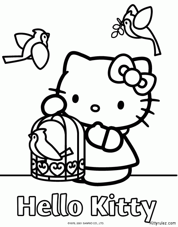 Disegno da colorare: ciao Kitty (Cartoni animati) #36828 - Pagine da Colorare Stampabili Gratuite