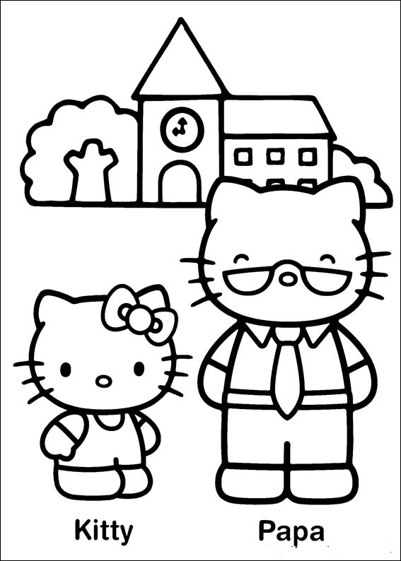 Disegno da colorare: ciao Kitty (Cartoni animati) #36863 - Pagine da Colorare Stampabili Gratuite