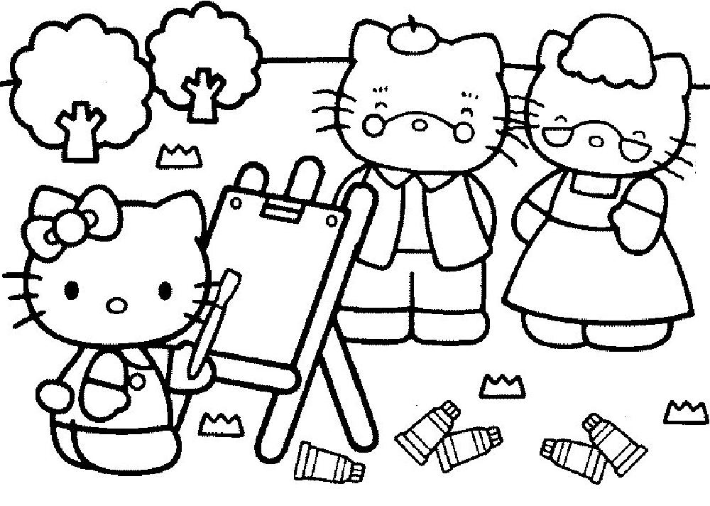 Disegno da colorare: ciao Kitty (Cartoni animati) #36864 - Pagine da Colorare Stampabili Gratuite