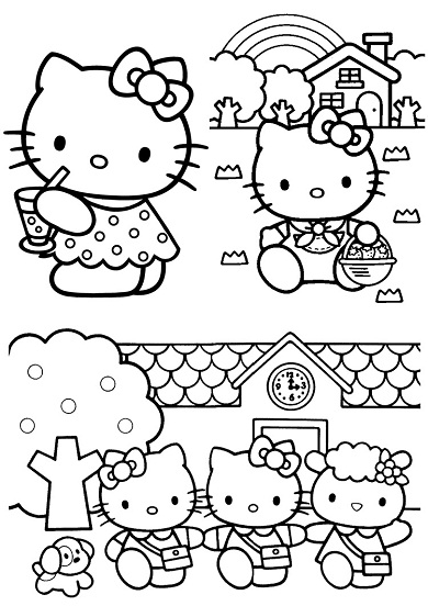 Disegno da colorare: ciao Kitty (Cartoni animati) #36877 - Pagine da Colorare Stampabili Gratuite