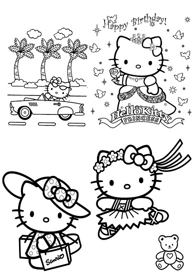 Disegno da colorare: ciao Kitty (Cartoni animati) #36885 - Pagine da Colorare Stampabili Gratuite