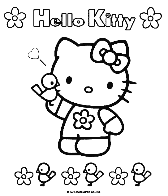 Disegno da colorare: ciao Kitty (Cartoni animati) #36917 - Pagine da Colorare Stampabili Gratuite