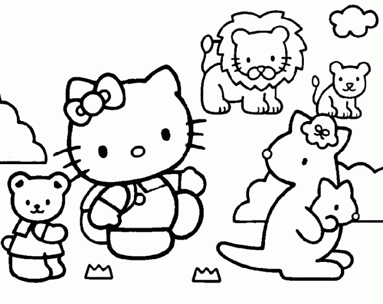 Disegno da colorare: ciao Kitty (Cartoni animati) #36943 - Pagine da Colorare Stampabili Gratuite