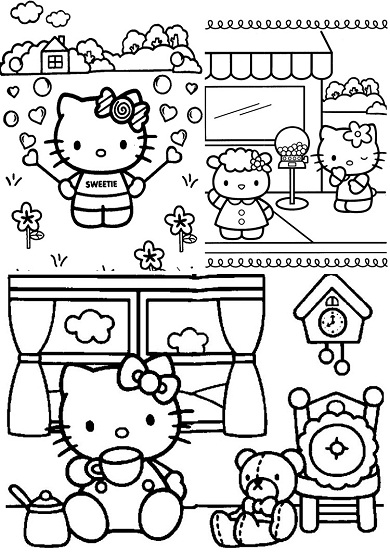 Disegno da colorare: ciao Kitty (Cartoni animati) #36979 - Pagine da Colorare Stampabili Gratuite