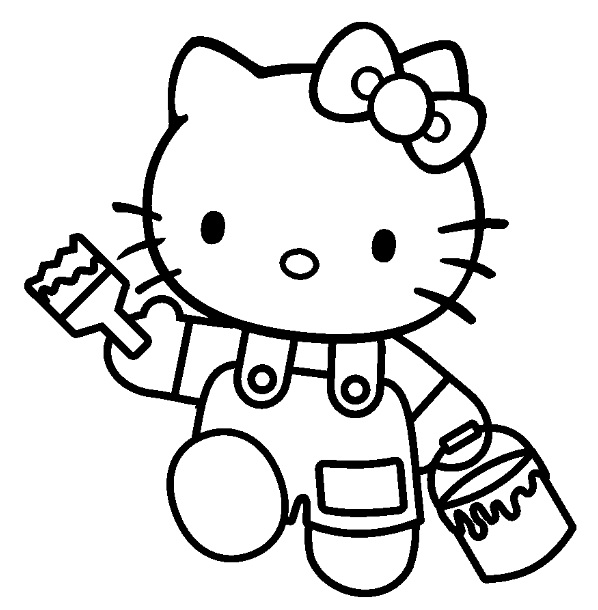 Disegno da colorare: ciao Kitty (Cartoni animati) #36984 - Pagine da Colorare Stampabili Gratuite
