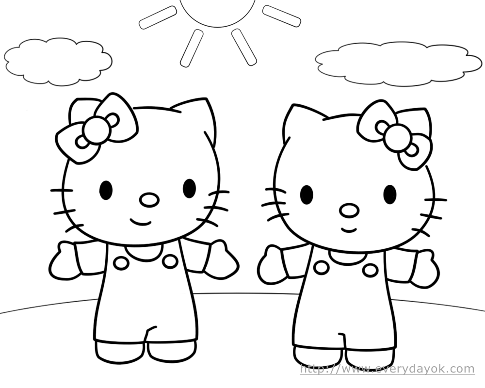 Disegno da colorare: ciao Kitty (Cartoni animati) #37010 - Pagine da Colorare Stampabili Gratuite