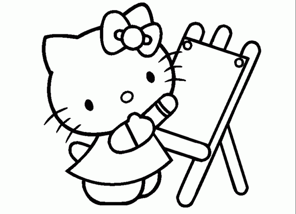 Disegno da colorare: ciao Kitty (Cartoni animati) #37013 - Pagine da Colorare Stampabili Gratuite