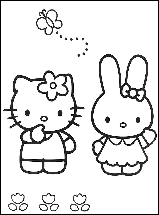 Disegno da colorare: ciao Kitty (Cartoni animati) #37035 - Pagine da Colorare Stampabili Gratuite