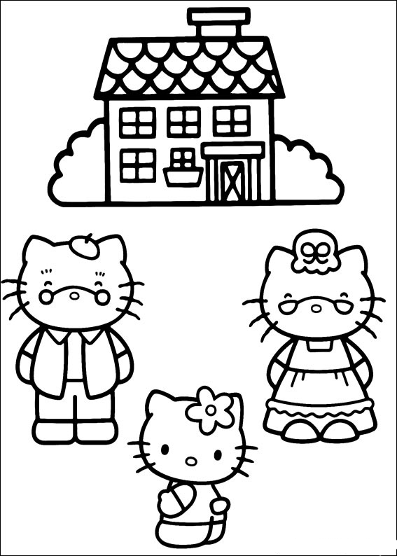 Disegno da colorare: ciao Kitty (Cartoni animati) #37054 - Pagine da Colorare Stampabili Gratuite