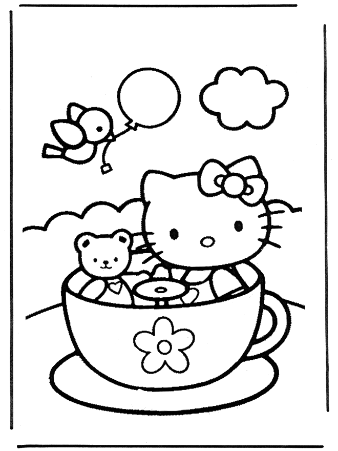 Disegno da colorare: ciao Kitty (Cartoni animati) #37060 - Pagine da Colorare Stampabili Gratuite