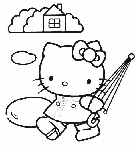 Disegno da colorare: ciao Kitty (Cartoni animati) #37068 - Pagine da Colorare Stampabili Gratuite