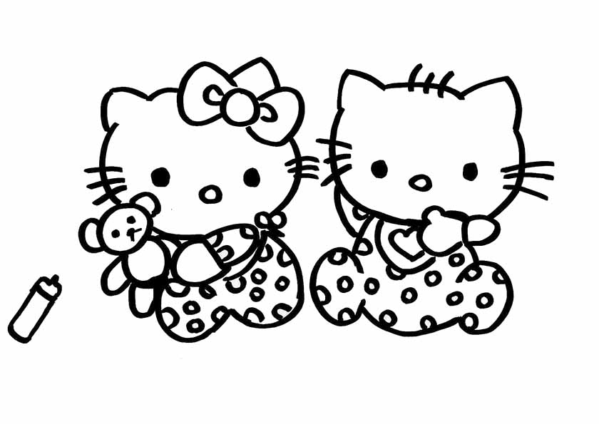 Disegno da colorare: ciao Kitty (Cartoni animati) #37077 - Pagine da Colorare Stampabili Gratuite