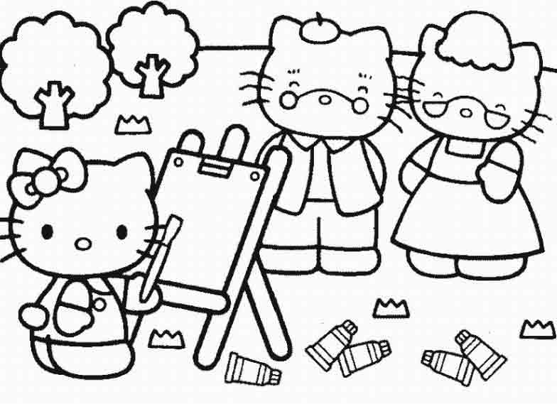 Disegno da colorare: ciao Kitty (Cartoni animati) #37083 - Pagine da Colorare Stampabili Gratuite