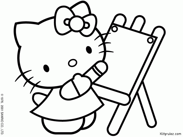 Disegno da colorare: ciao Kitty (Cartoni animati) #37094 - Pagine da Colorare Stampabili Gratuite