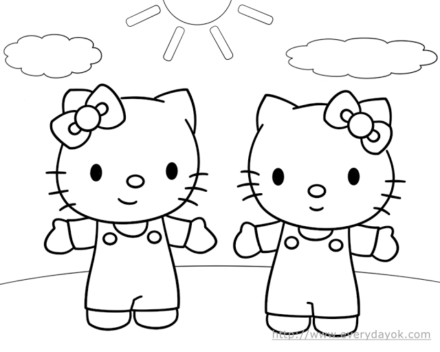 Disegno da colorare: ciao Kitty (Cartoni animati) #37108 - Pagine da Colorare Stampabili Gratuite