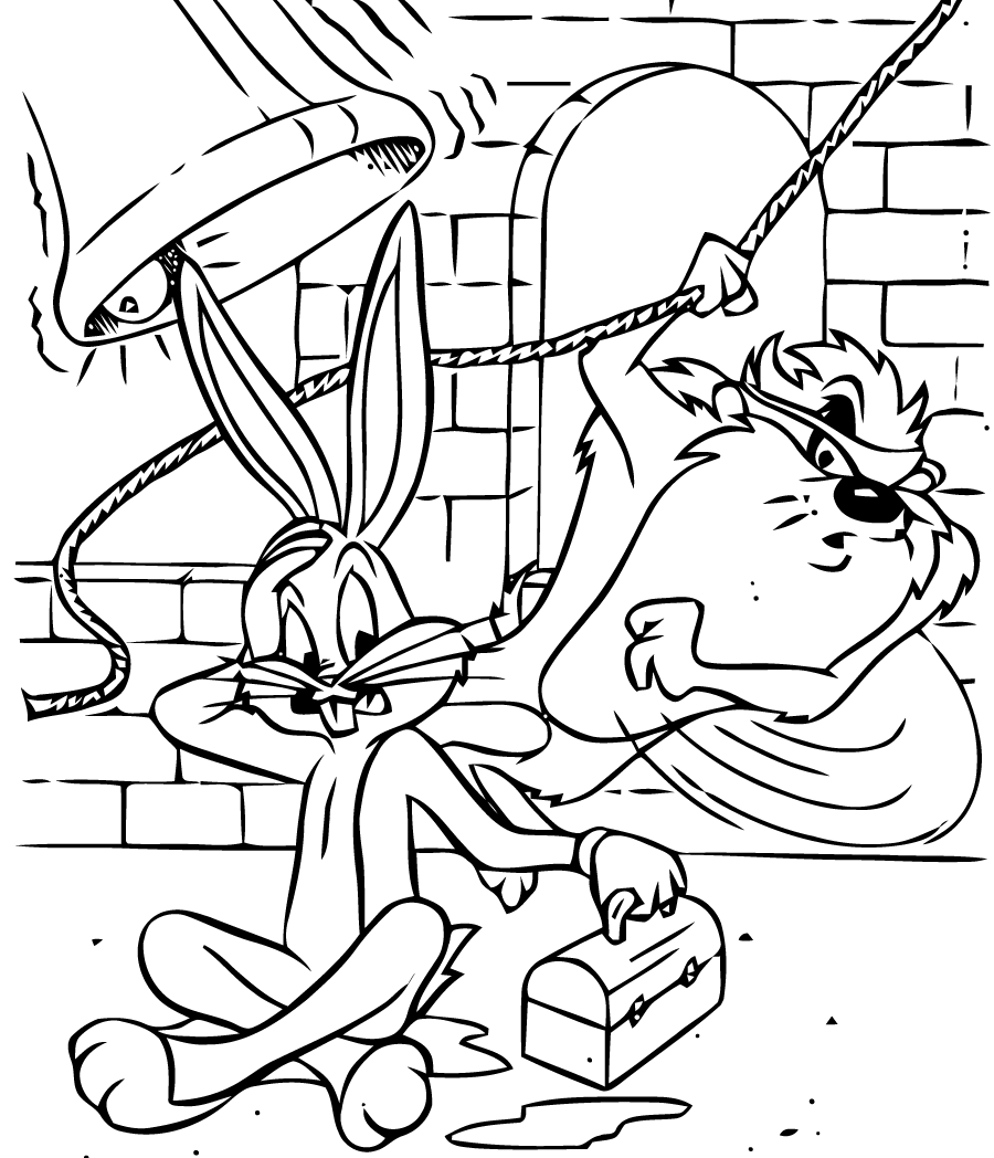 Disegno da colorare: coniglietto di insetti (Cartoni animati) #26414 - Pagine da Colorare Stampabili Gratuite