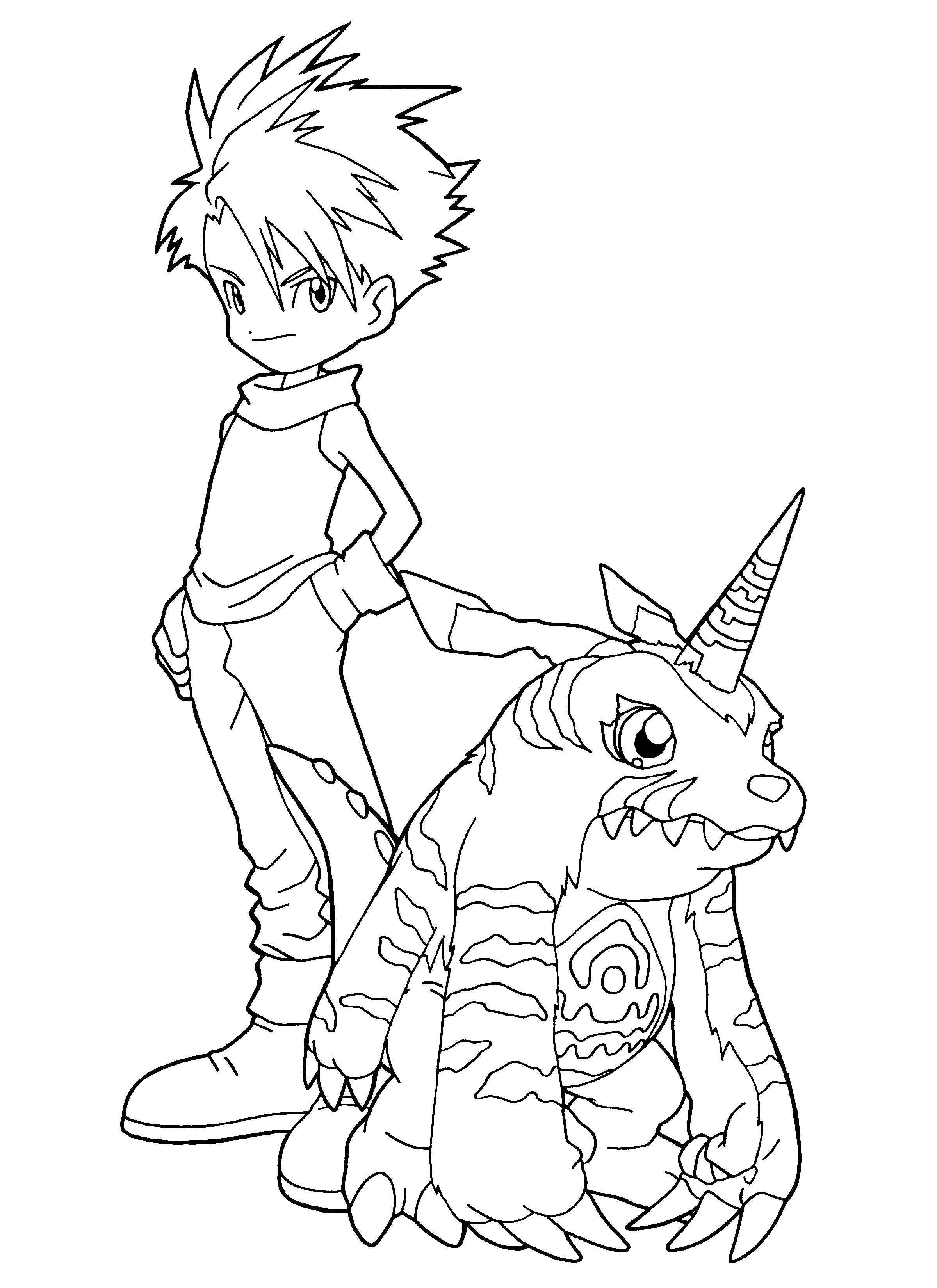 Disegno da colorare: Digimon (Cartoni animati) #51446 - Pagine da Colorare Stampabili Gratuite