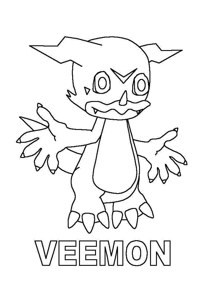 Disegno da colorare: Digimon (Cartoni animati) #51490 - Pagine da Colorare Stampabili Gratuite