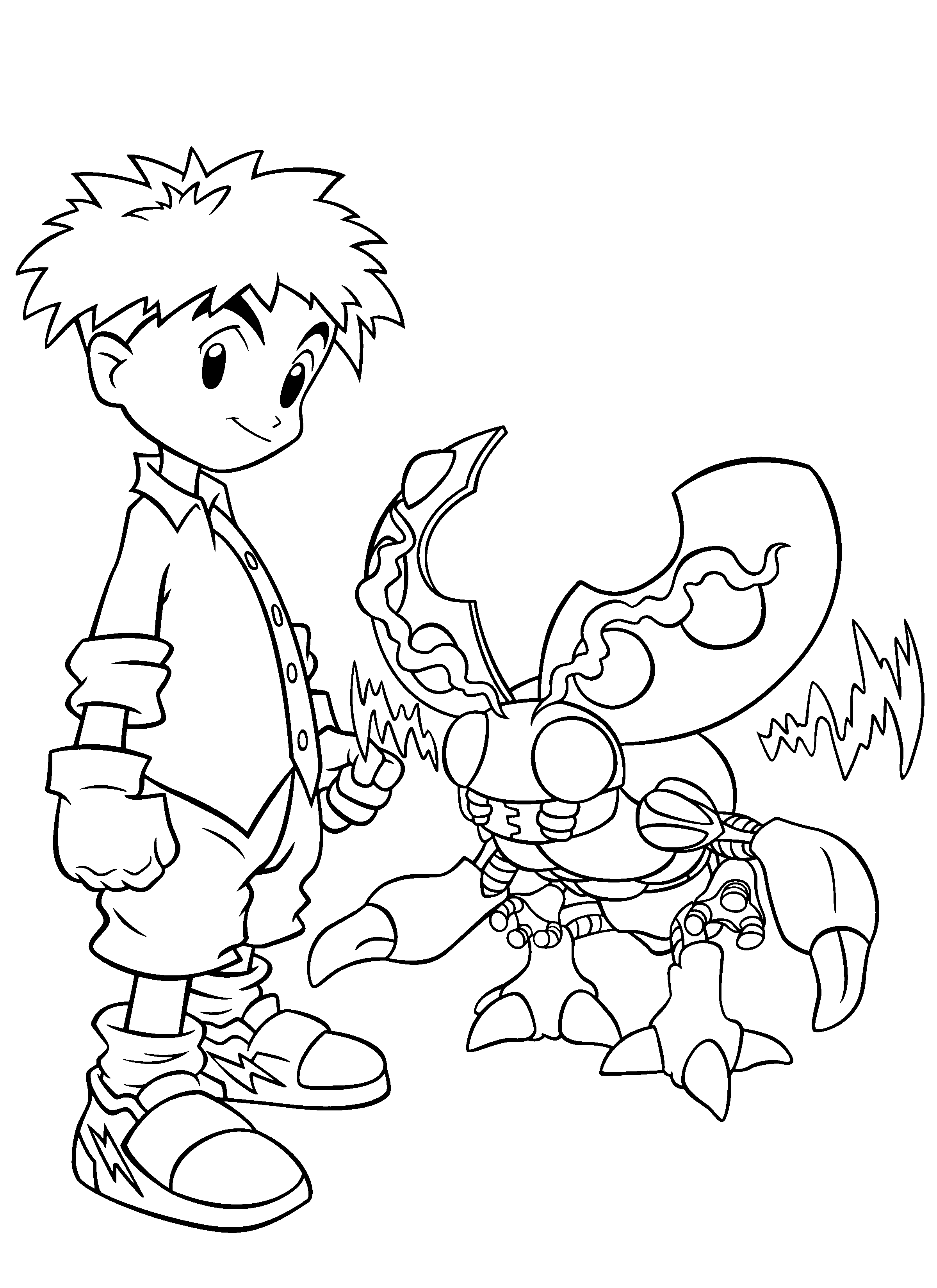 Disegno da colorare: Digimon (Cartoni animati) #51567 - Pagine da Colorare Stampabili Gratuite