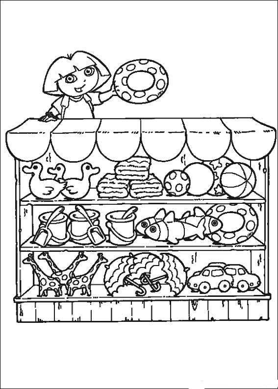 Disegno da colorare: Dora l'esploratrice (Cartoni animati) #29745 - Pagine da Colorare Stampabili Gratuite